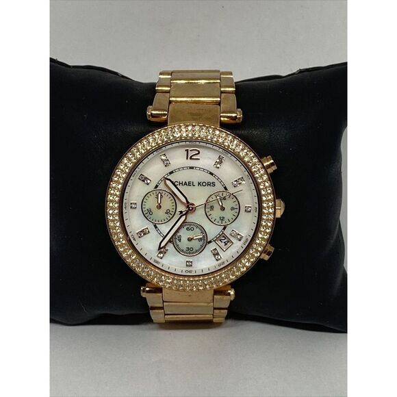 Michael Kors Parker MK5491 Women Stainless Steel Analog Dial Quartz Watch JK326 - Picture 1 of 12